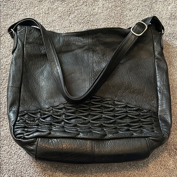 Day & Mood Black Leather Hobo Bag - Picture 9 of 9